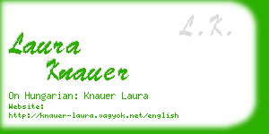 laura knauer business card